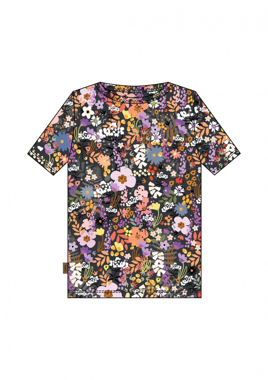 Top with midsummer flower print LIGO2401