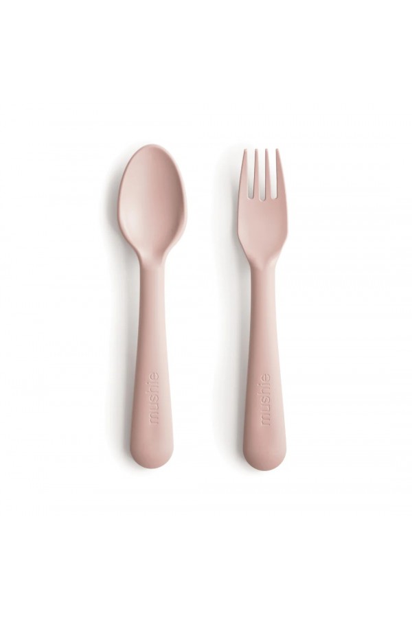 Mushie Fork & Spoon - Blush 2380019