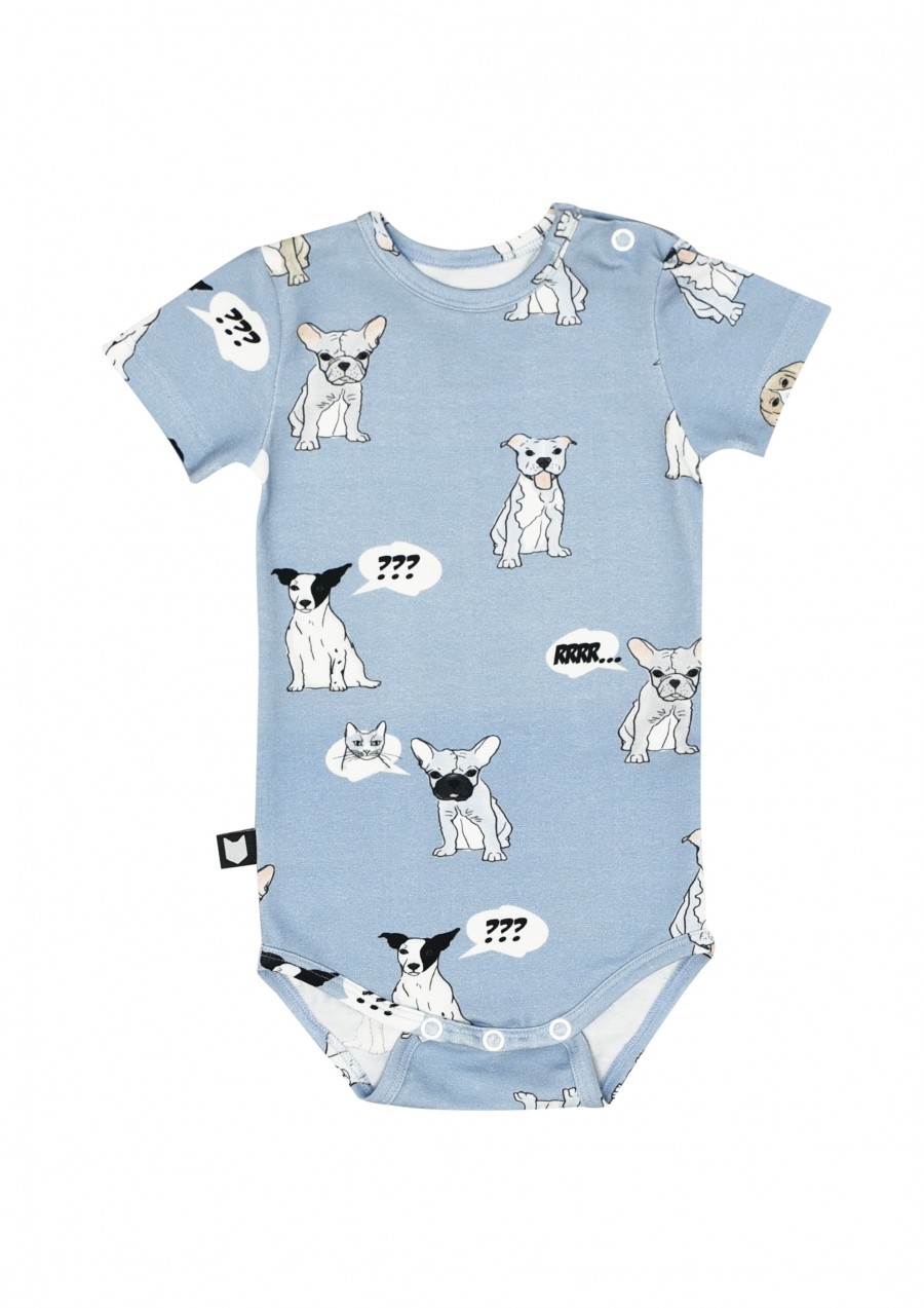 Body blue with dog print SS19033