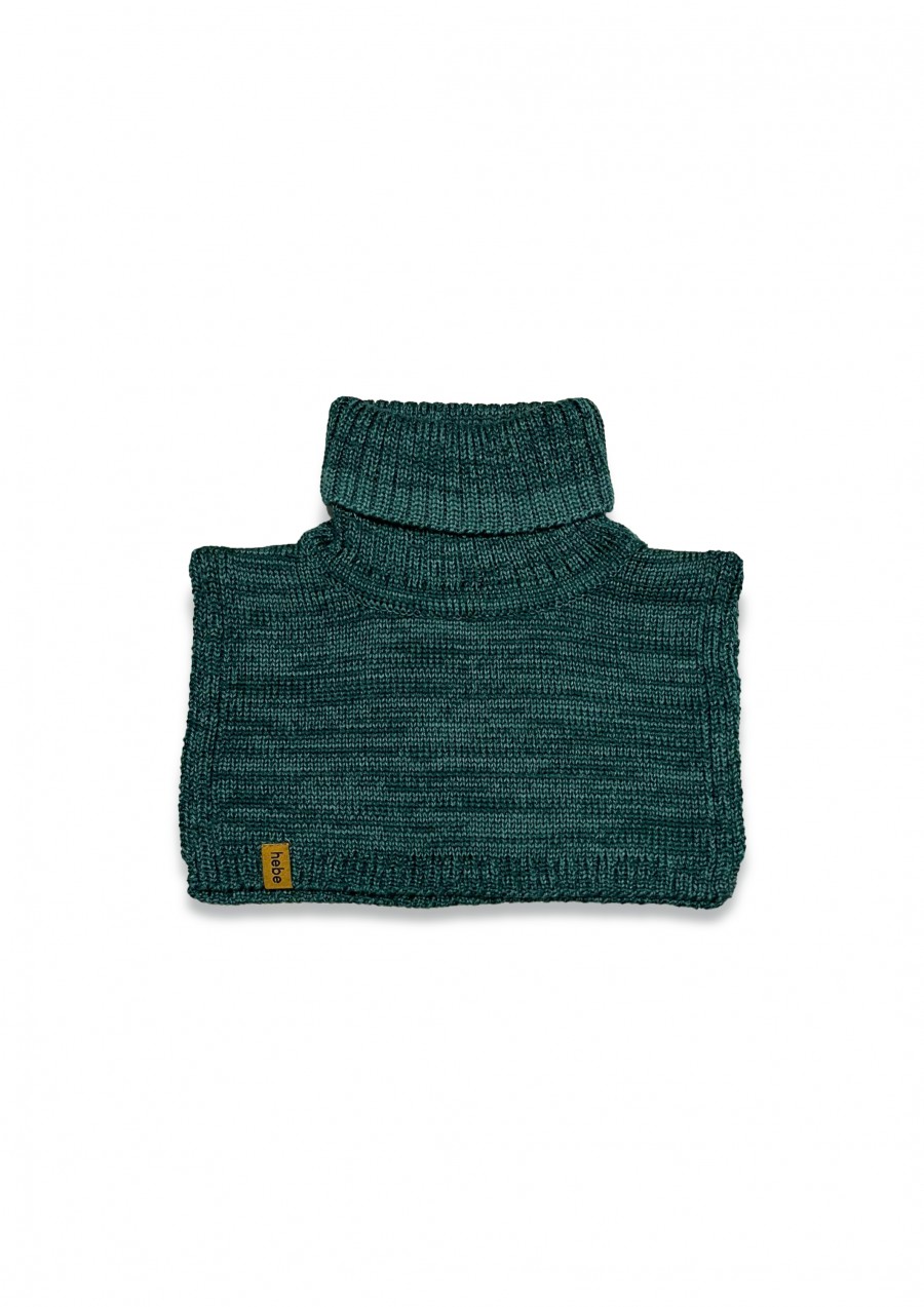 Bib green merino wool FW25339
