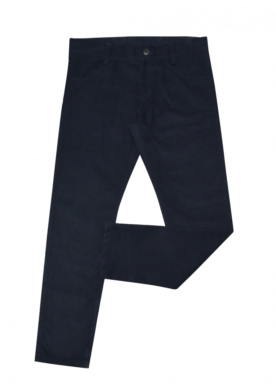 Curduroy pants dark blue FW19057L