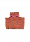 Bib pink merino wool FW25340