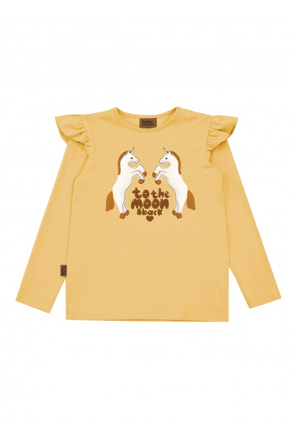 Top yellow with unicorns FW24068