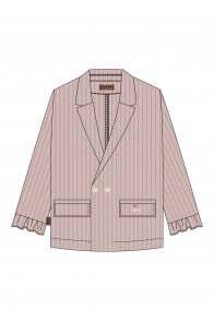 Jacket corduroy dusty pink