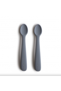 Mushie Silicone Feeding Spoons 2-Pack- Tradewinds