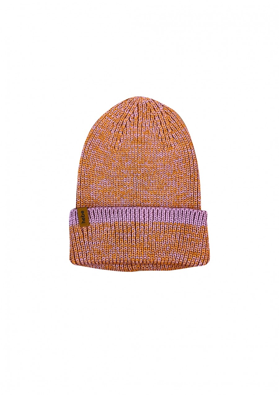 Hat pink merino wool FW24243