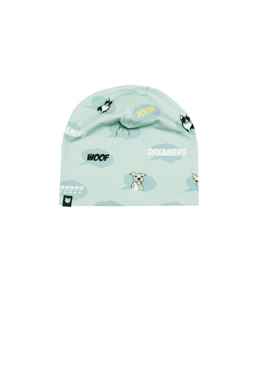 Hat mint with comic print SS19179