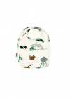 Baby bib off-white with goose print SS24006