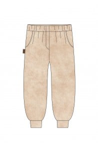 Pants beige velvet