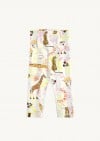 Leggings with high waist and allover giraffe print KLA24017