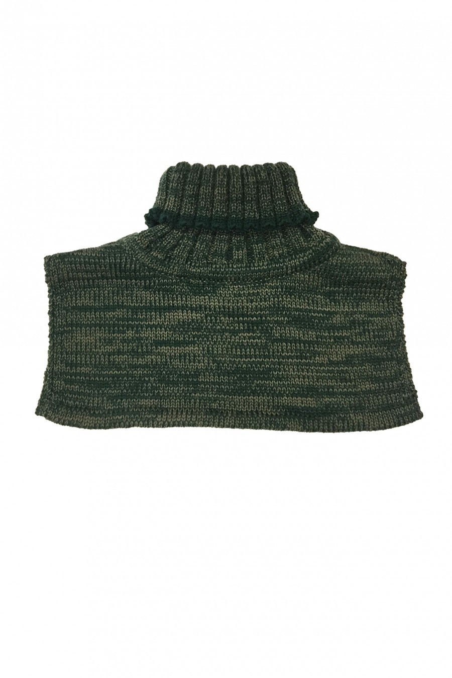 Merino wool green snood AKS0005