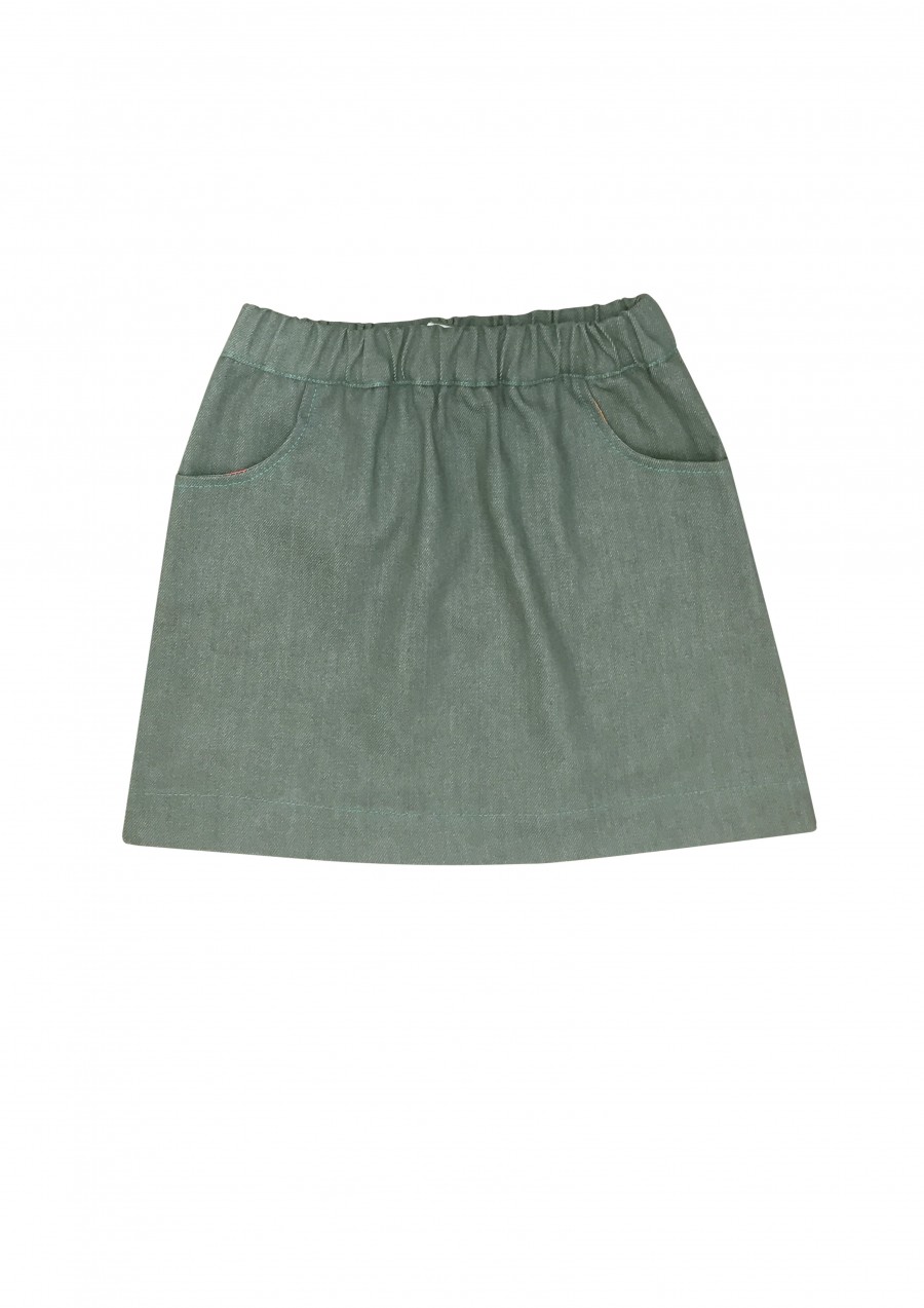 Grey denim skirt MSV0075