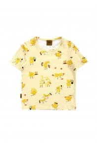 Top with allover pasta print