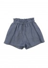 Dark blue linen shorts SS180130