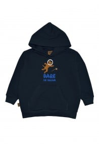 Hoodie navy with print "Dare To Dream