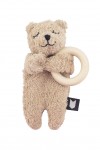 Teddy soft toy with wooden teether ROT0062