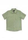 Shirt light freen linen for boy SS23212L