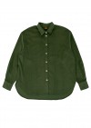 Shirt green corduroy  for female FW23349