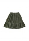 Skirt  green cotton velvet FW24180