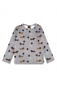 Top with all-over dog print
