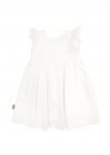 Dress white muslin with ruffle SS23343L