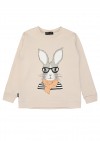 Sweater begie with Easter bunny E21012