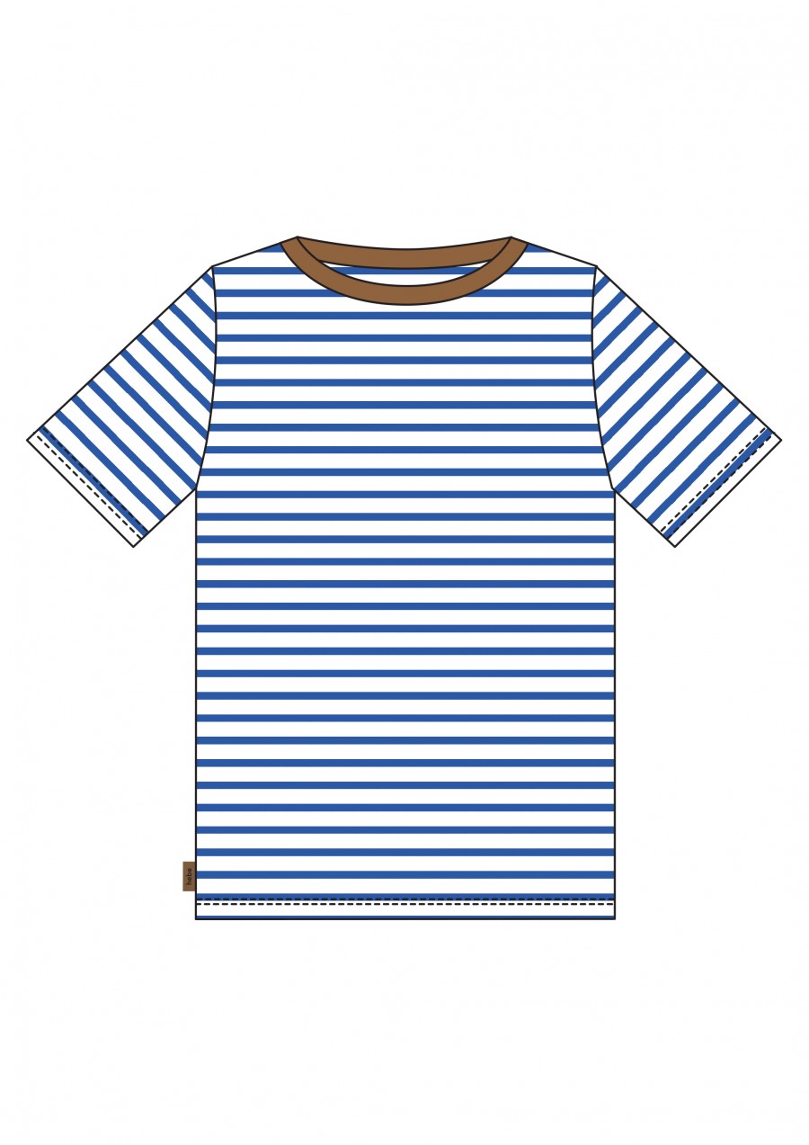 Top  with blue stripes for men SS24377