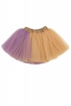 Violet and yellow tulle skirt FW18134