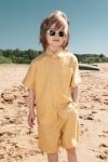 Shirt dusty yellow linen for boy SS23225L