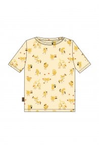 Top with allover pasta print