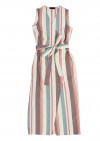Dress over wrap for female and with pastel stripes SS20022