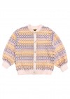Bomber jacket crochet  jercey multi color SS24157L
