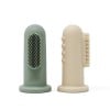 Mushie Finger Toothbrush - Cambridge Blue/Shifting Sand 2550253