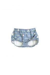 Bloomers with blue sea print