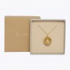 Pregnancy necklace Flower of Life (gold on chain) ILFLEUR2