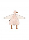Cuddle cloth pink goose with a string for a pacifier, big 0026_S25055