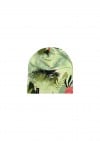 Hat with green palm print SS21029