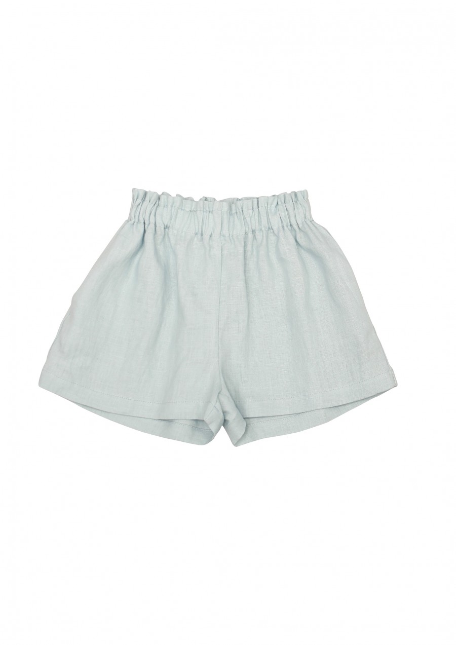 Shorts mint linen for girls SS20027L