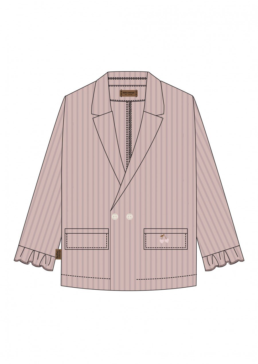 Jacket corduroy dusty pink 0309_F25139