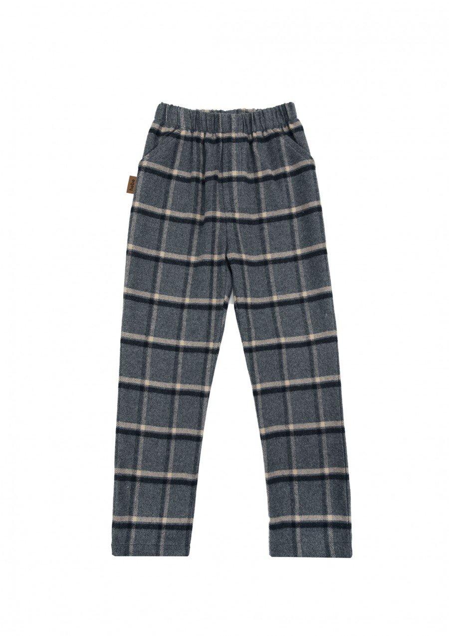 Pants with grey checks FW23213L