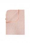 Blanket with orange small floral print SS23086