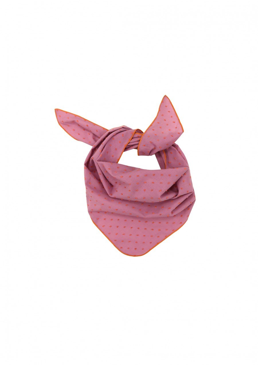 Scarf violet plumetis SS23174