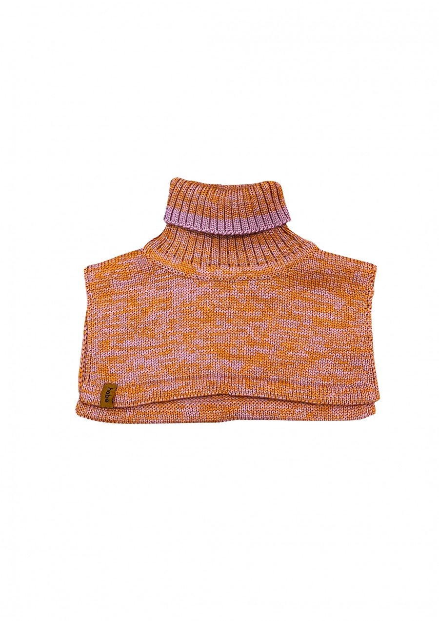 Bib pink merino wool FW24250