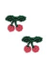 Pearly hair clips cherry, 2pcs KS103302