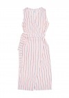 Wrap dress with stripes for female SS23508