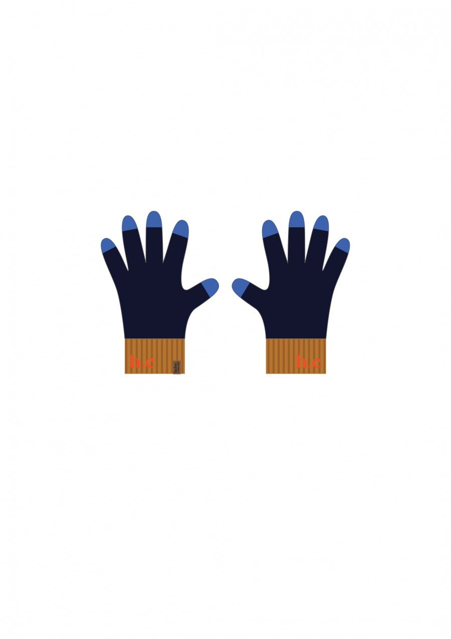 Kids gloves merino navy FW24060