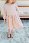 Pink linen dress SS180137