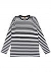 Top with black and white stripes for female FW23070