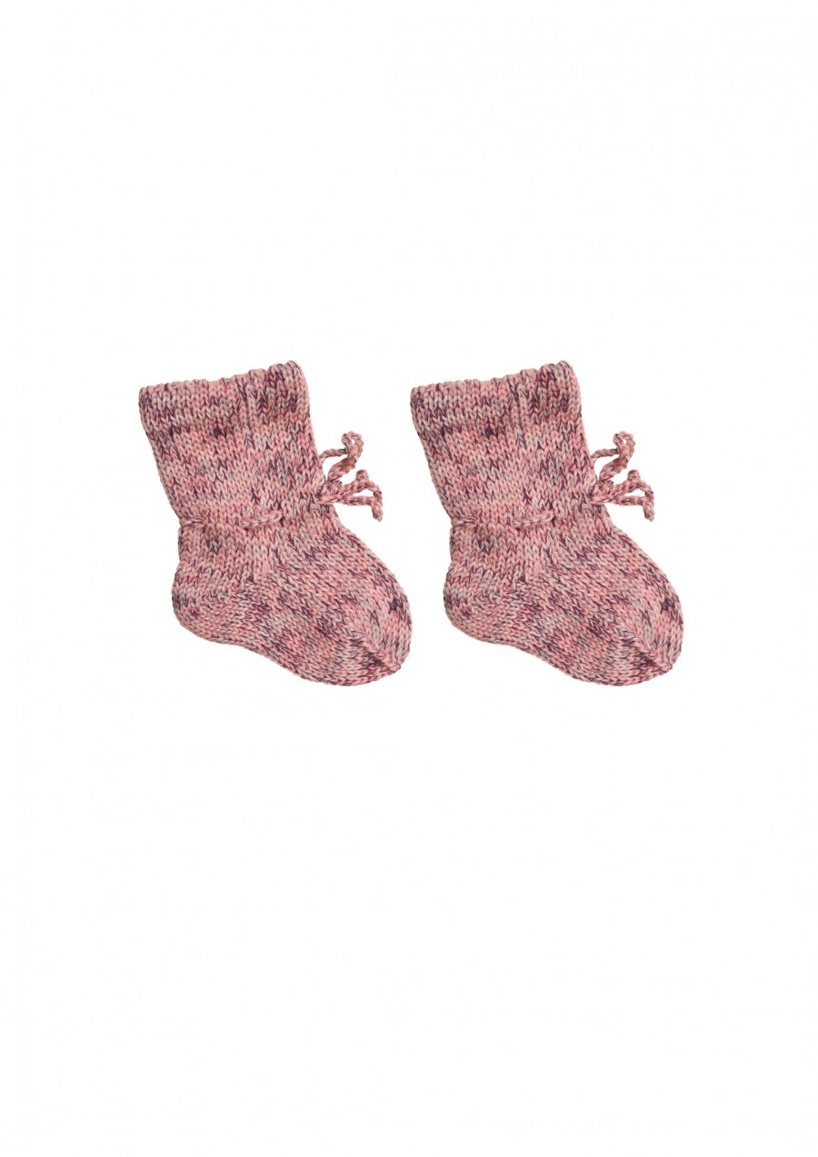 Merino wool socks for baby, pink - multicolored SS20218