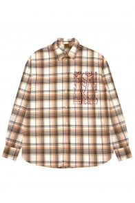 Shirt yellow checkered flanel, women